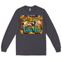 Smoke Western Teacher Pencil With Sunflowers Long Sleeve Tee - LillyAllenDesigns
