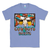 Colony Blue cowboys and beers Classic Tee - NancyCooperArtShop