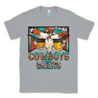 Heather Grey cowboys and beers Classic Tee - NancyCooperArtShop