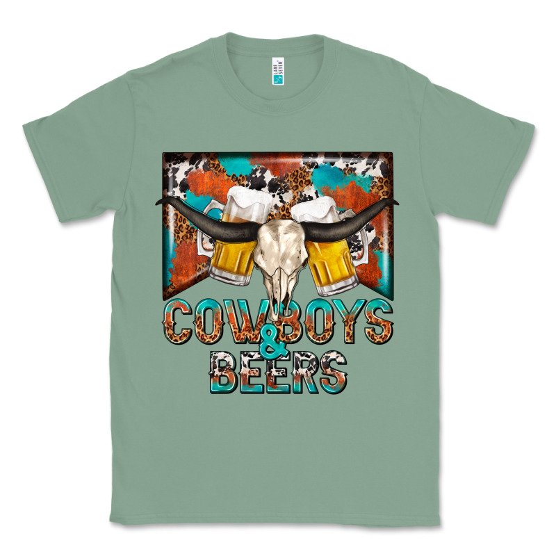 Cowboys And Beers Classic Tee by NancyCooperArtShop | Teevron