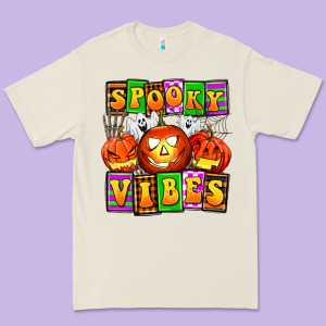 Spooky Vibes Premium Tee Designed By Adodesignshop