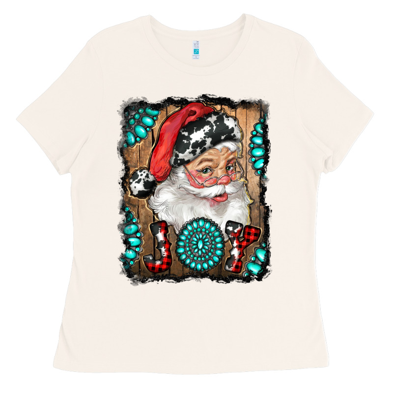 Santa Claus Joy Ladies Tee by RanaPortraitStore | Teevron