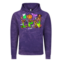 Cloud Purple lpn halloween nurse with Vintage Hoodie - AdoDesignShop