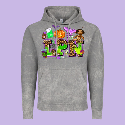 Lpn Halloween Nurse With Vintage Hoodie Designed By Adodesignshop
