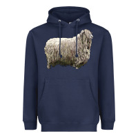 Navy lincoln sheep Heavyweight Hoodie - LillyAllenDesigns