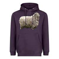 Plum lincoln sheep Heavyweight Hoodie - LillyAllenDesigns