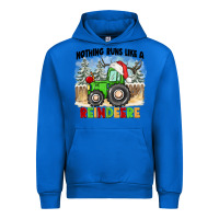 Cobalt nothing runs like a reindeere Urban Hoodie - CowGirlArtShop