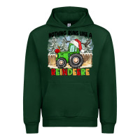 Forest Green nothing runs like a reindeere Urban Hoodie - CowGirlArtShop