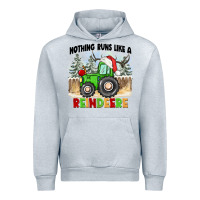 Heather Grey nothing runs like a reindeere Urban Hoodie - CowGirlArtShop