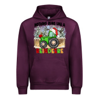Mauve Wine nothing runs like a reindeere Urban Hoodie - CowGirlArtShop