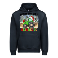 Navy nothing runs like a reindeere Urban Hoodie - CowGirlArtShop
