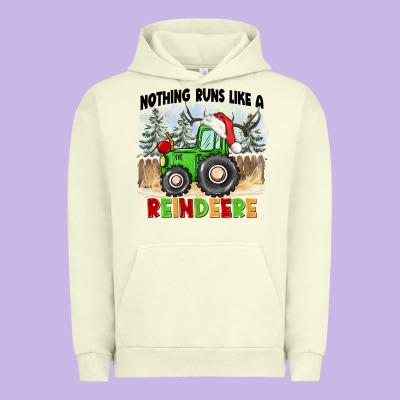 Nothing Runs Like A Reindeere Urban Hoodie Designed By Cowgirlartshop
