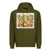 Army Green softball mom Premium Hoodie - JahusDesignShop