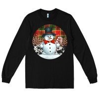 Black western snowman christmas ornament Long Sleeve Tee - Jasminsmagicworld