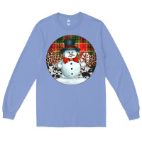 Colony Blue western snowman christmas ornament Long Sleeve Tee - Jasminsmagicworld