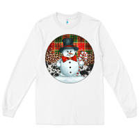 White western snowman christmas ornament Long Sleeve Tee - Jasminsmagicworld