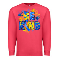 Cardinal down syndrome be kind Premium Sweatshirt - Artiststas