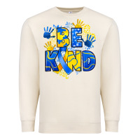 Sandshell down syndrome be kind Premium Sweatshirt - Artiststas