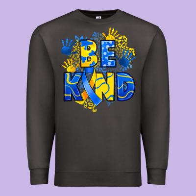 Down Syndrome Be Kind Premium Sweatshirt Designed By Artiststas