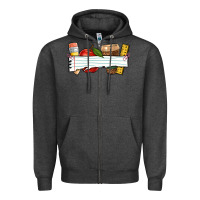 Charcoal Heather teacher custom Zipper Hoodie - NancyCooperArtShop
