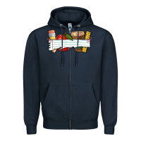 Navy teacher custom Zipper Hoodie - NancyCooperArtShop