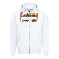 White teacher custom Zipper Hoodie - NancyCooperArtShop