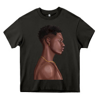 Asphalt afro black man Heavy Core Tee - texasbilliewilder