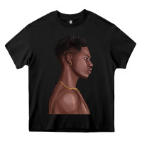 Black afro black man Heavy Core Tee - texasbilliewilder