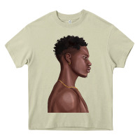 Mossy afro black man Heavy Core Tee - texasbilliewilder