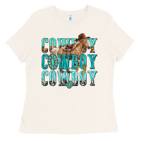 Bone cowboy cowboy cowboy Ladies Tee - texasbilliewilder