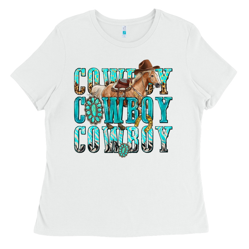 Cowboy Cowboy Cowboy Ladies Tee by texasbilliewilder | Teevron