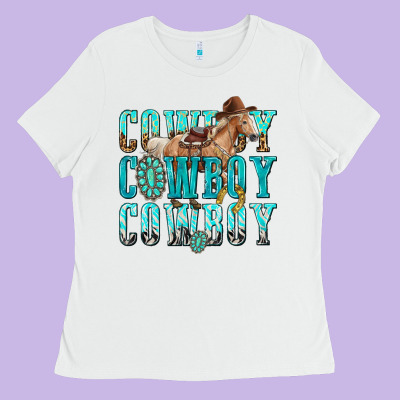 Ladies Tee cowboy cowboy cowboy