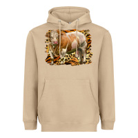 Mushroom western simmental bull Heavyweight Hoodie - LillyAllenDesigns
