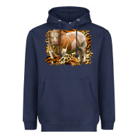 Western Simmental Bull Heavyweight Hoodie | Teevron