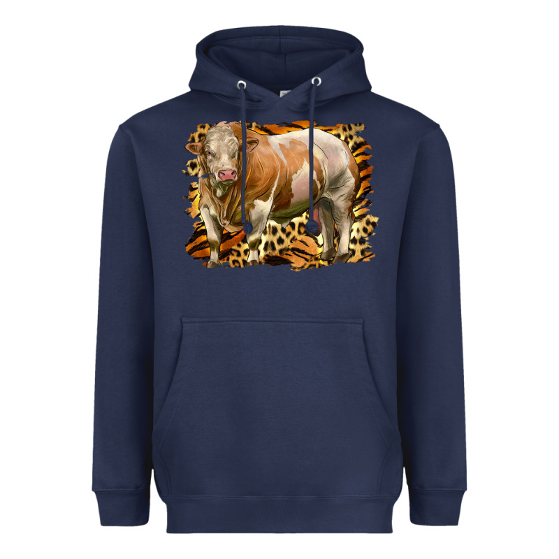 Western Simmental Bull Heavyweight Hoodie by LillyAllenDesigns | Teevron
