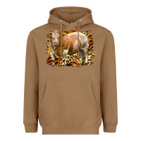 Toasted Coconut western simmental bull Heavyweight Hoodie - LillyAllenDesigns