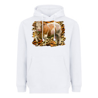 White western simmental bull Heavyweight Hoodie - LillyAllenDesigns