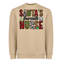 Mushroom santa's favorite nurse Heavyweight Sweatshirt - Jasminsmagicworld