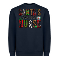Navy santa's favorite nurse Heavyweight Sweatshirt - Jasminsmagicworld