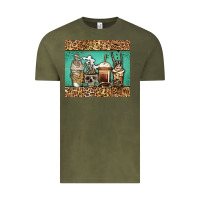 Skeleton Coffee Cups Vintage Tee | Teevron