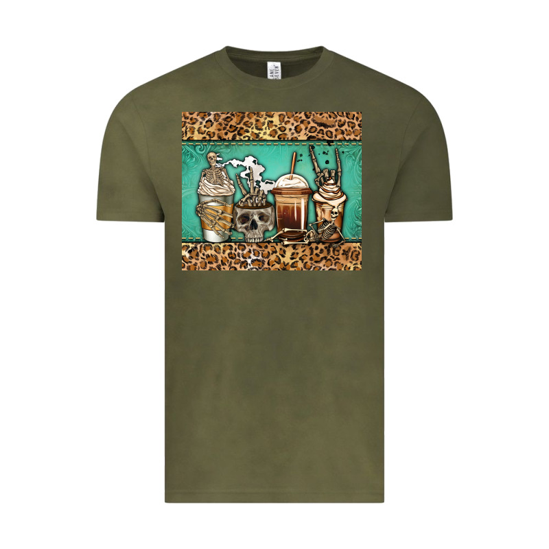 Skeleton Coffee Cups Vintage Tee by Jasminsmagicworld | Teevron