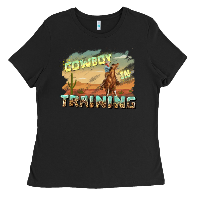 Cowboy In Training Ladies Tee by texasbilliewilder | Teevron