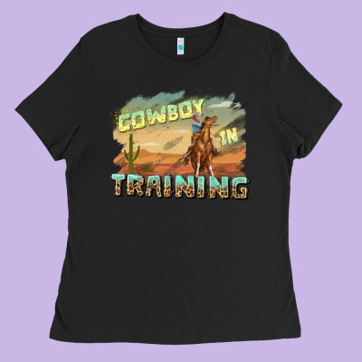 Ladies Tee cowboy in training