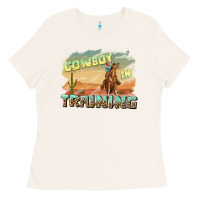 Bone cowboy in training Ladies Tee - texasbilliewilder