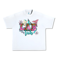 White lab tech Urban Heavy Tee - AdoDesignShop