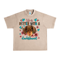 French Oak life is better with a dachshund Urban Heavy Tee - Jasminsmagicworld