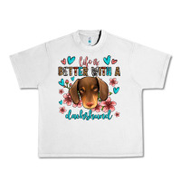 Life Is Better With A Dachshund Urban Heavy Tee | Teevron