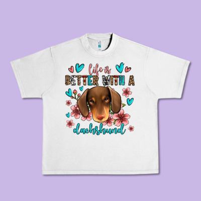 Life Is Better With A Dachshund Urban Heavy Tee Designed By Jasminsmagicworld