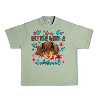 Oil Green life is better with a dachshund Urban Heavy Tee - Jasminsmagicworld
