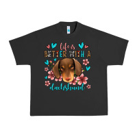 Pigment Black life is better with a dachshund Urban Heavy Tee - Jasminsmagicworld